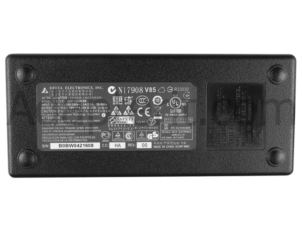 Alkuperäinen 120W Adapteri Laturi Acer Aspire 7745G-5464G50Mnks