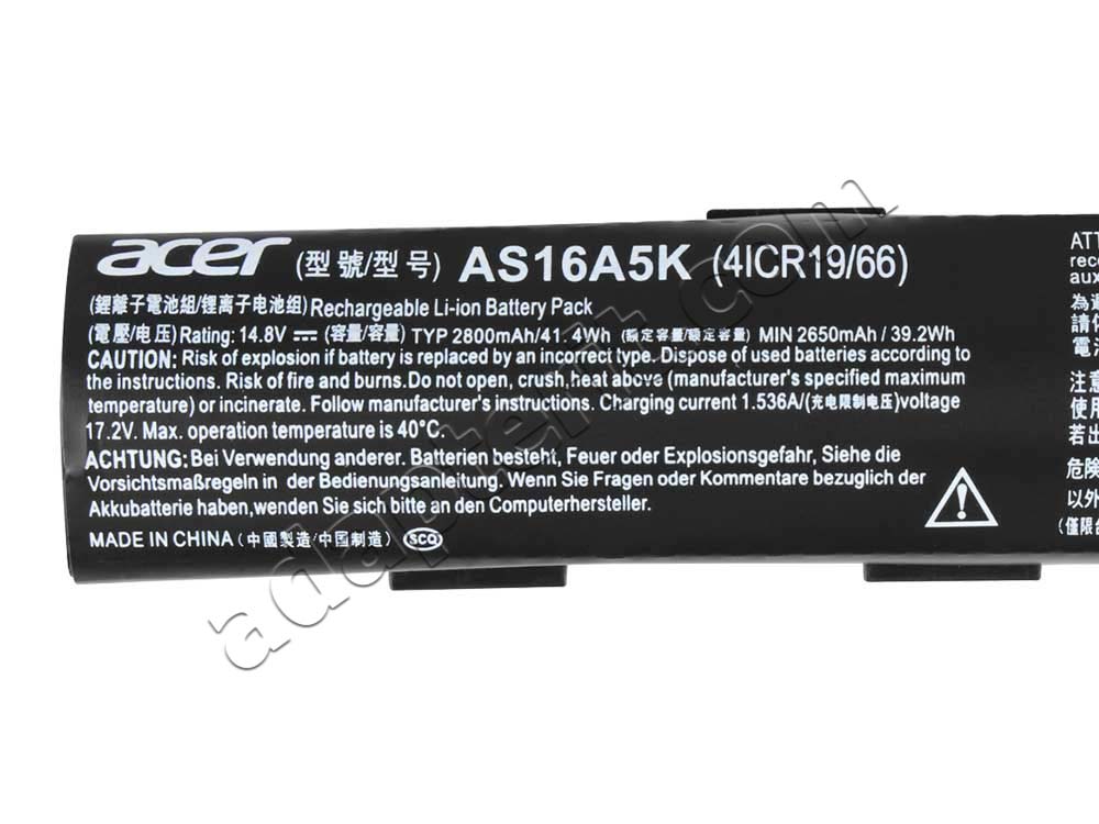 2800mAh 41.4Wh 4 Solut Akku Asus Aspire E5-476G-5319