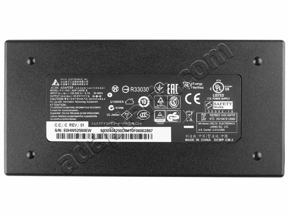 150W MSI S930404121D04 Adapteri Laturi