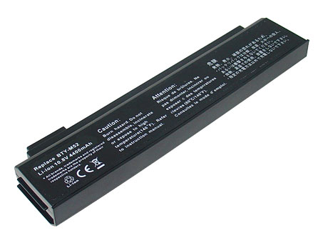 4400mAh 6 Solut MSI 957-1016T-006 BTY-M52 BTY-L71 Akku