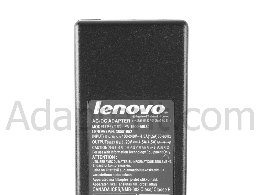 Alkuperäinen 90W Adapteri Laturi Lenovo G470 G570 G475 G575