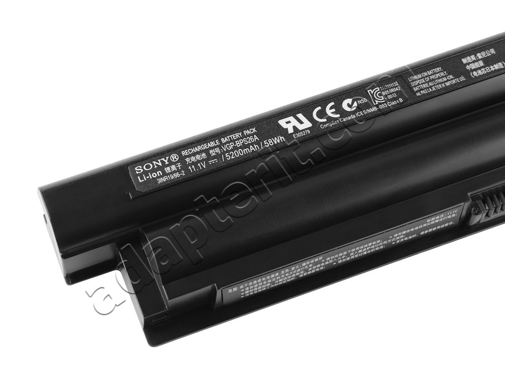 Alkuperäinen 5200mAh 6 Solut Akku Sony Vaio SVE17122CXB SVE1711R1EB.CEK